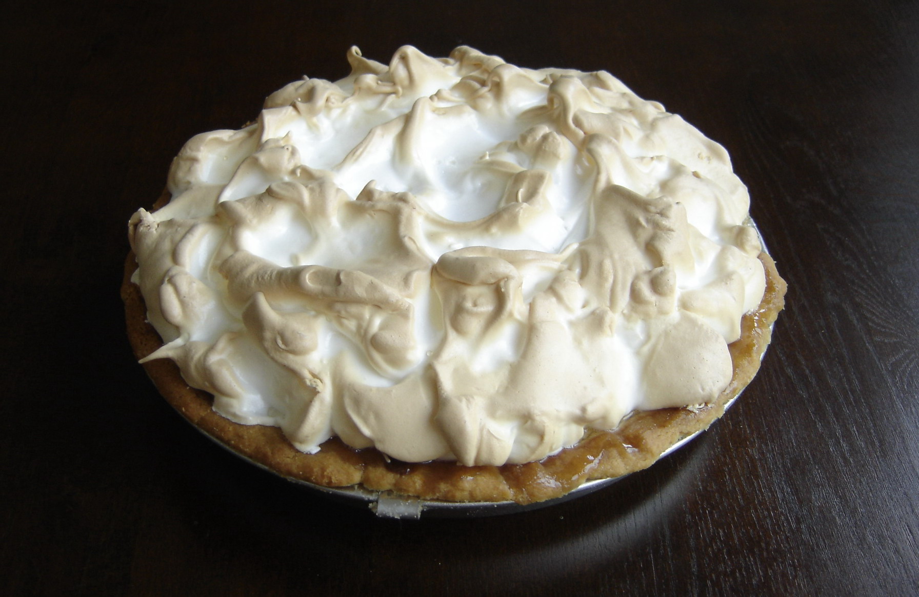 Photo de la recette « Tarte meringuée au citron vert (Key lime pie) »