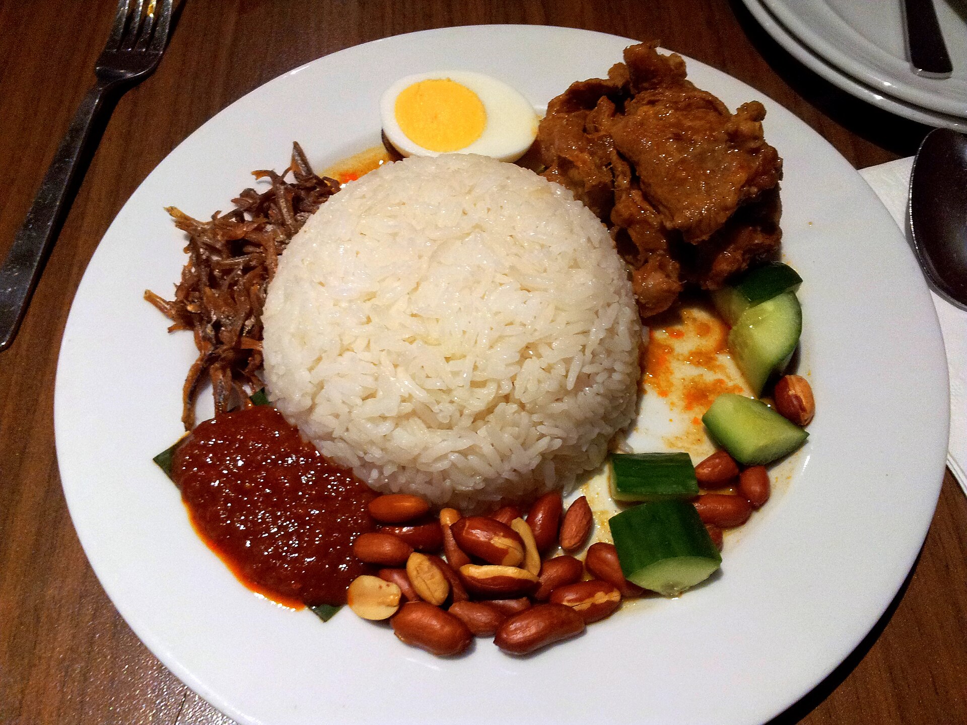 Photo de la recette « Riz au lait de coco (nasi lemak) »