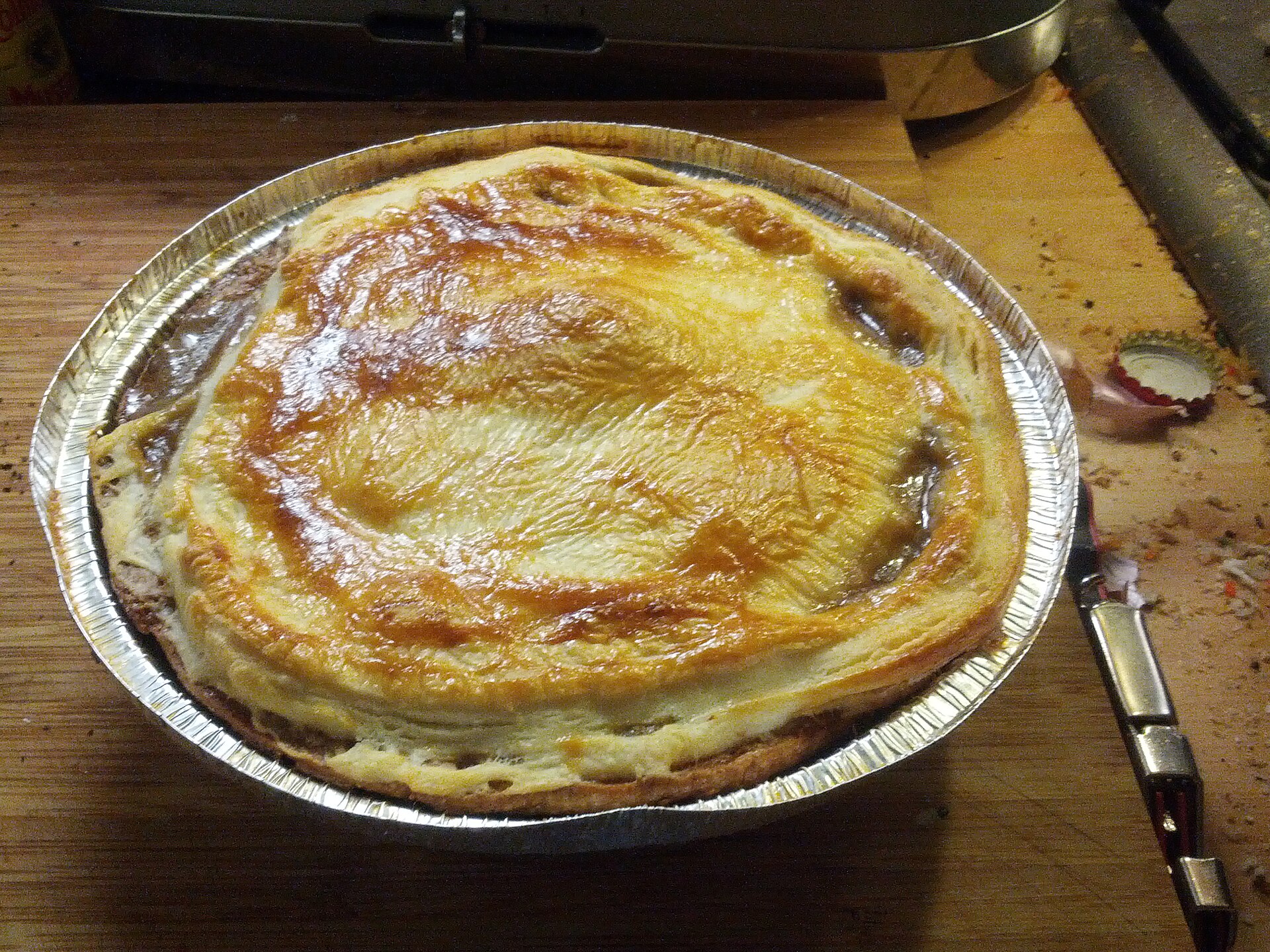 Photo de la recette « Tourte au bœuf et à la bière brune »