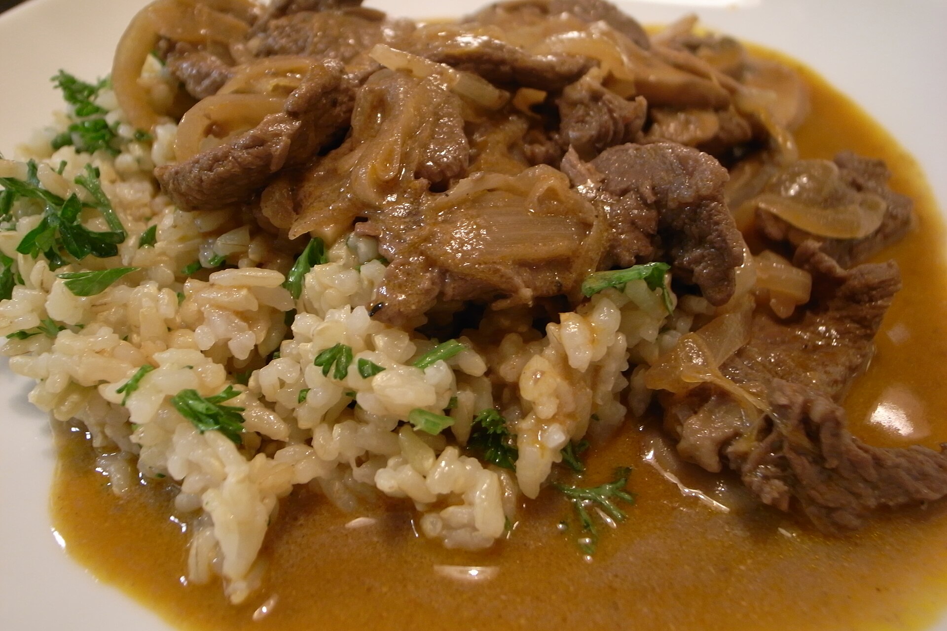Photo de la recette « Bœuf Stroganoff »