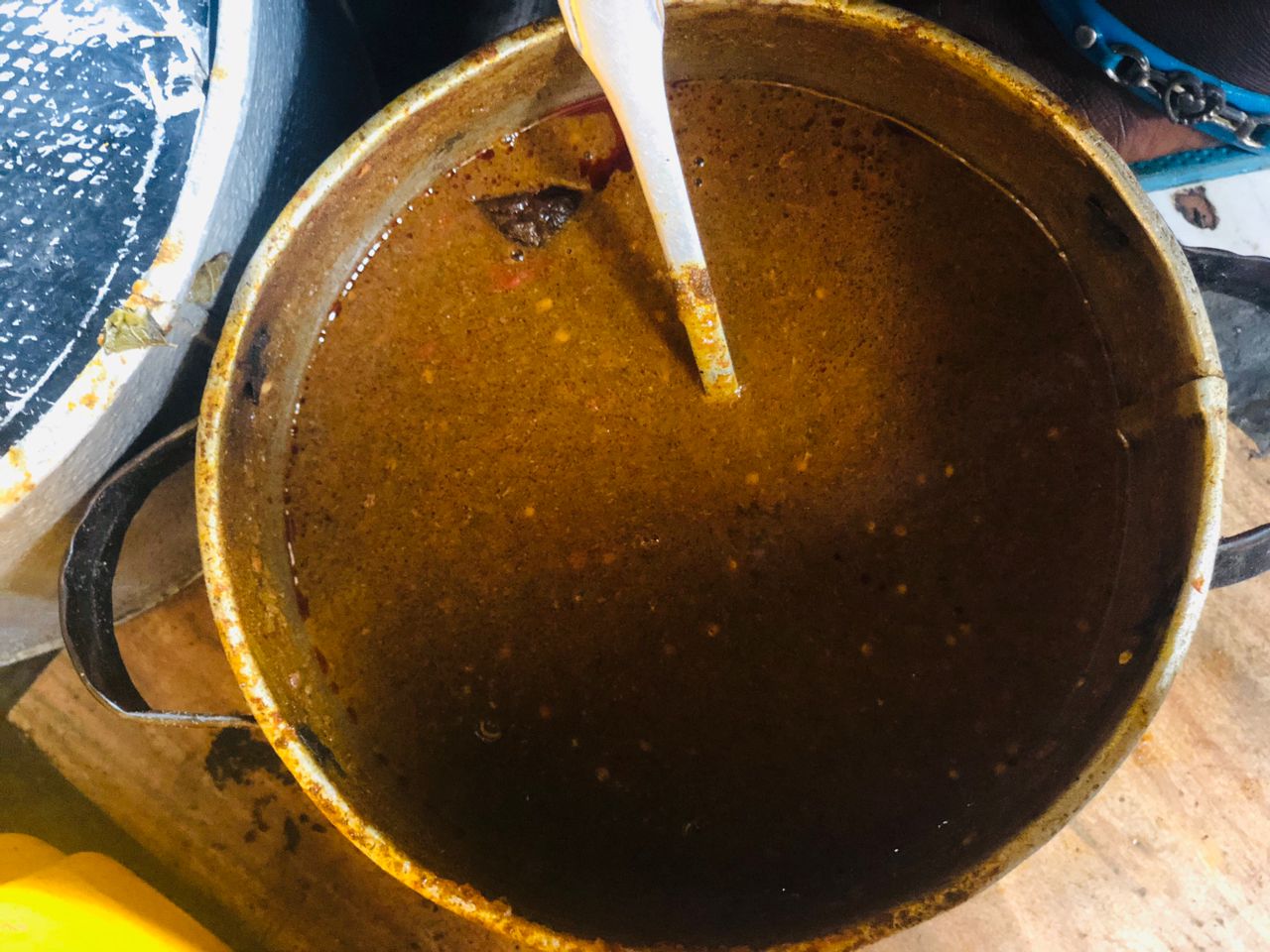 Photo de la recette « Miyan kuka (soupe de feuilles de baobab) »