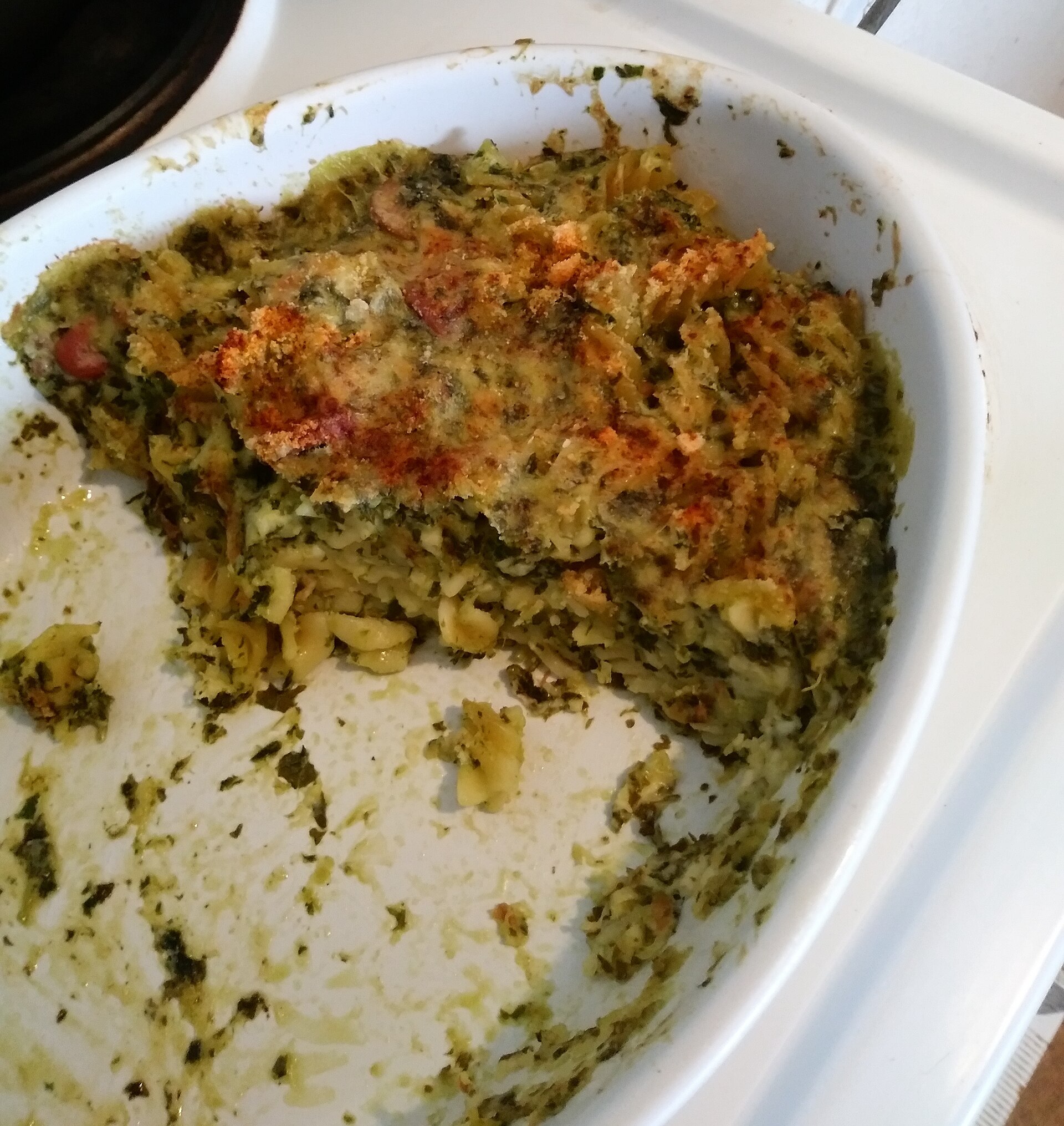 Photo de la recette « Gratin de macaroni gourmand aux saucisses et légumes »