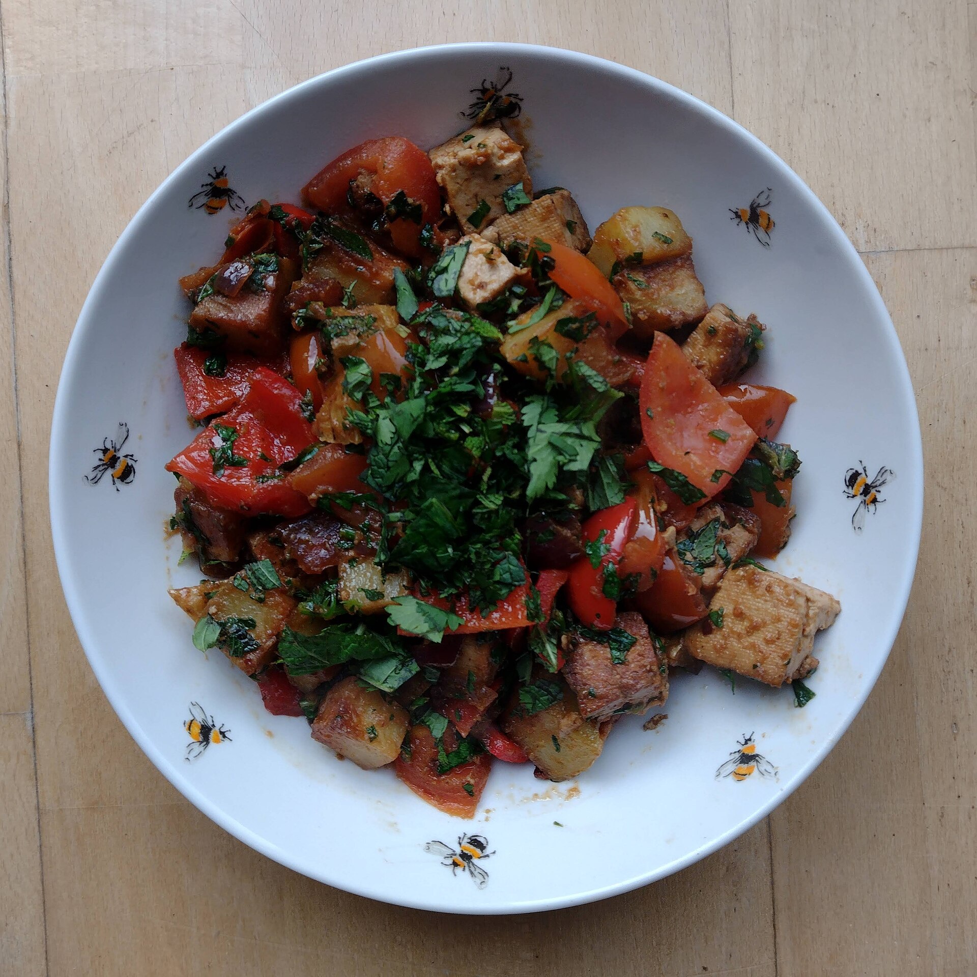 Photo de la recette « Tofu saltado »