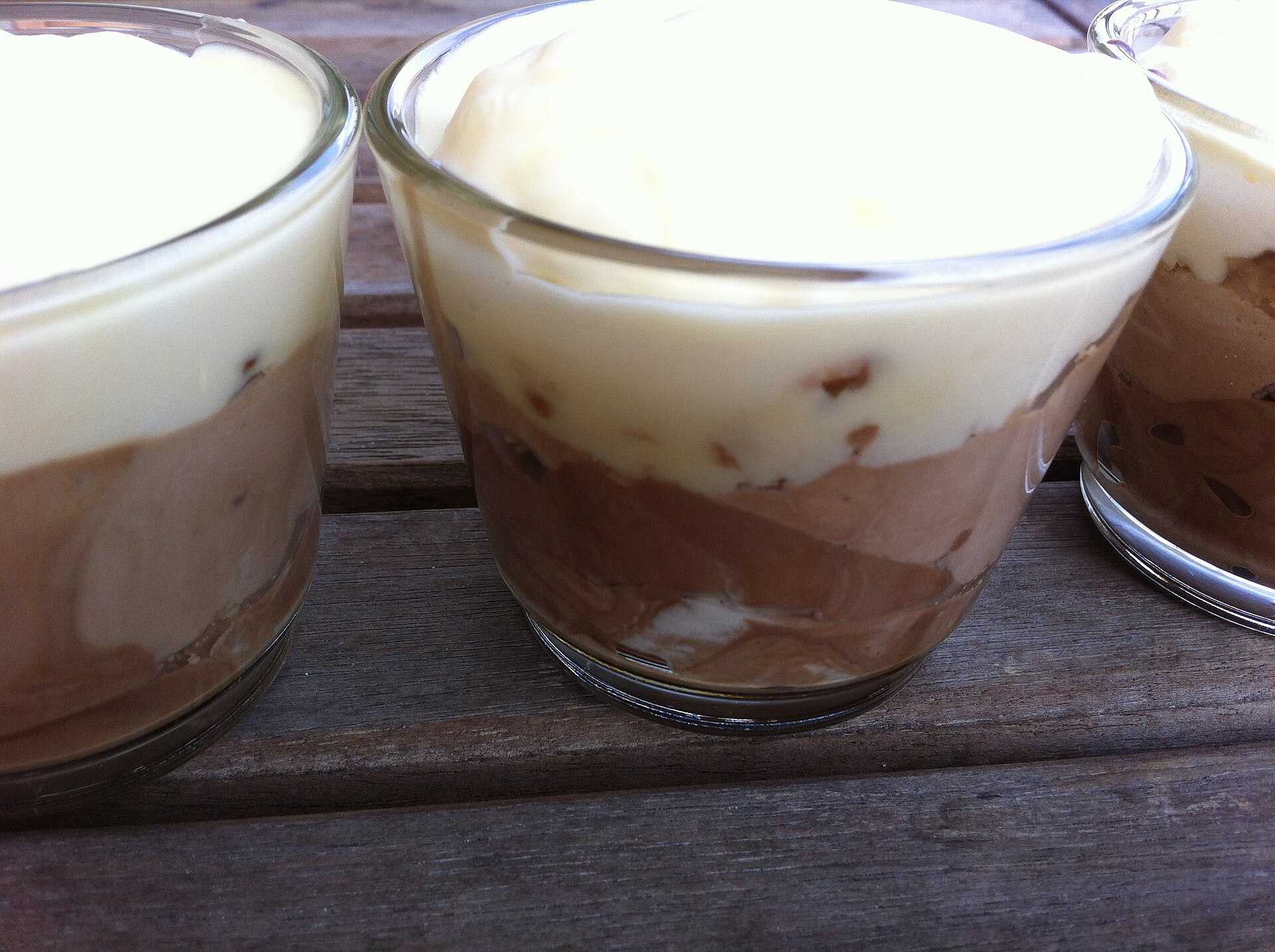 Photo de la recette « Mousse aux trois chocolats »