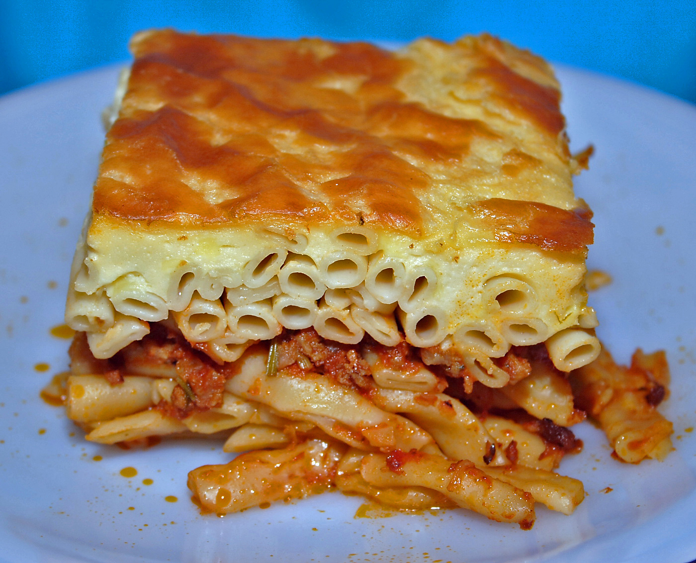 Photo de la recette « Pastitsio (gratin de pâtes à la grecque) »