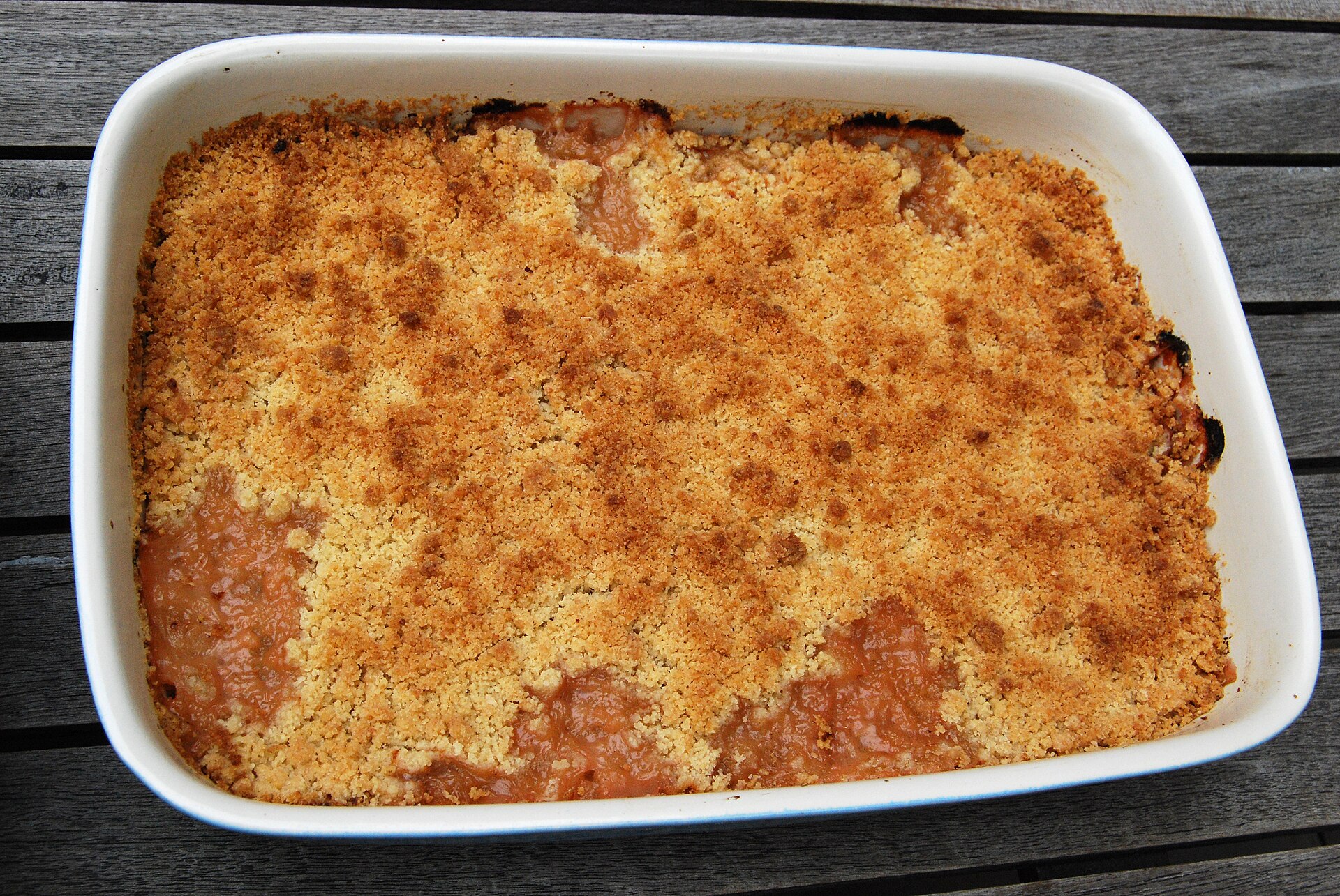 Photo de la recette « Crumble à la rhubarbe »
