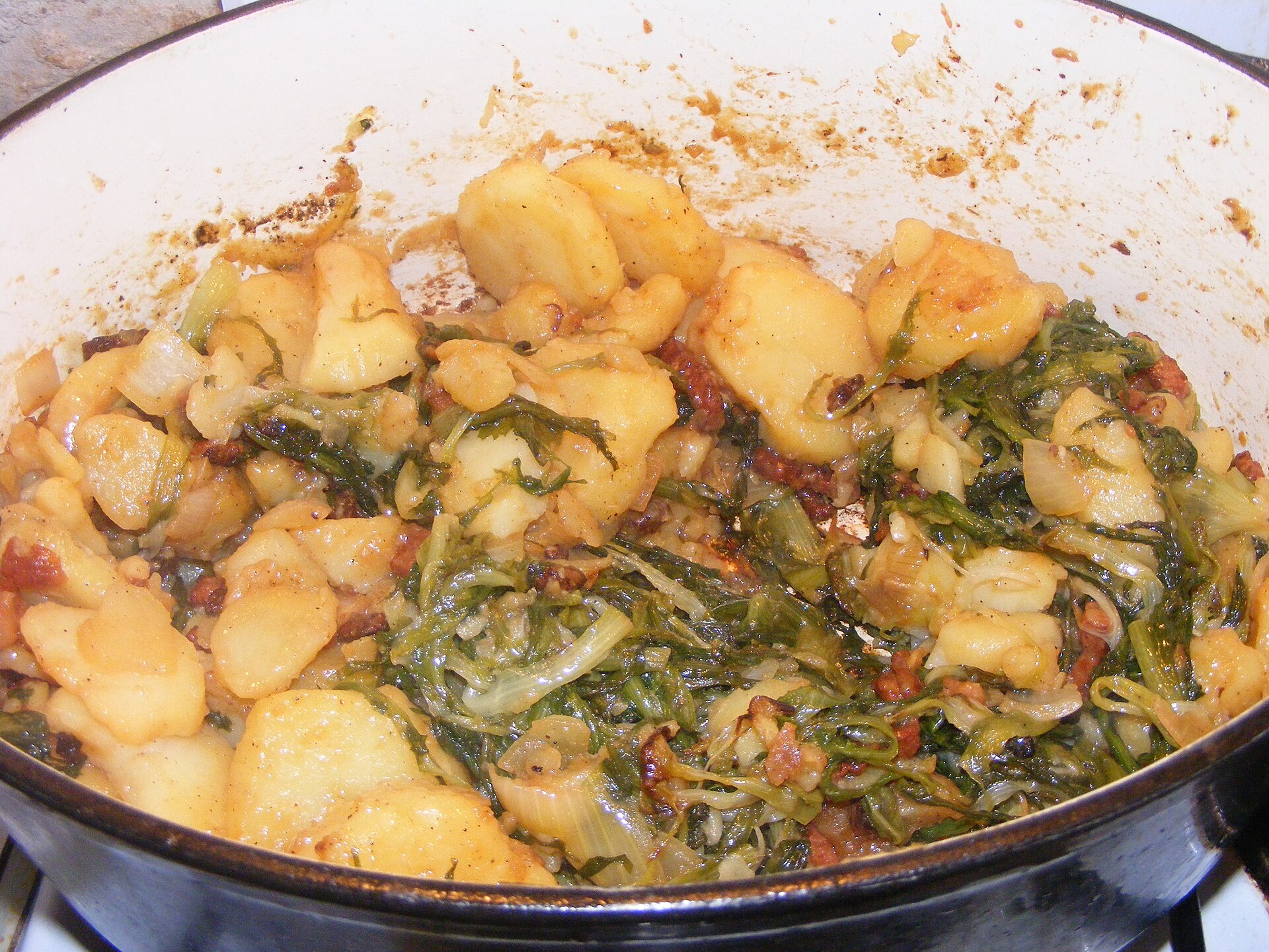 Photo de la recette « Salade au lard ardennaise »