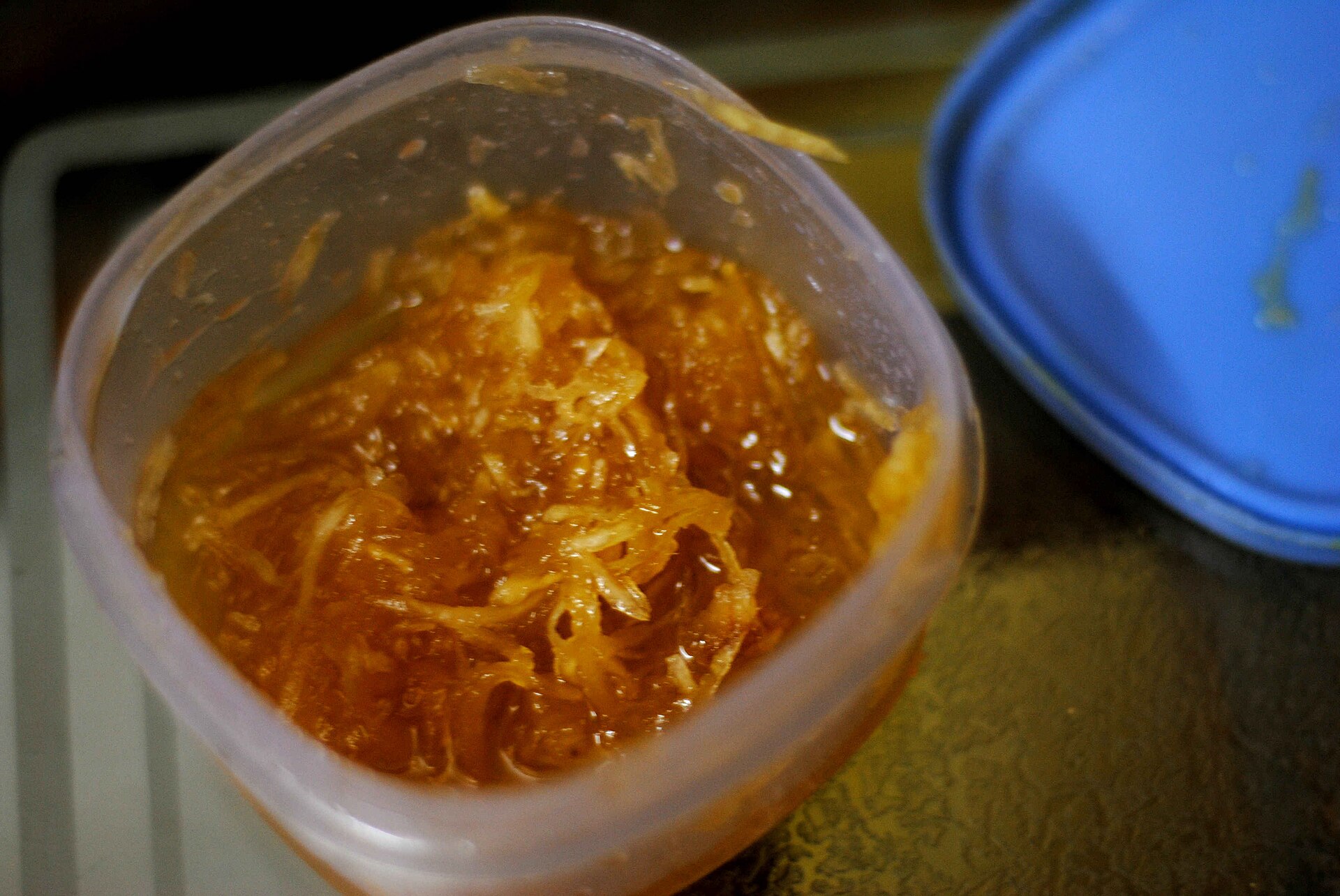 Photo de la recette « Chhundo (condiment indien à la mangue, au piment et au cumin) »