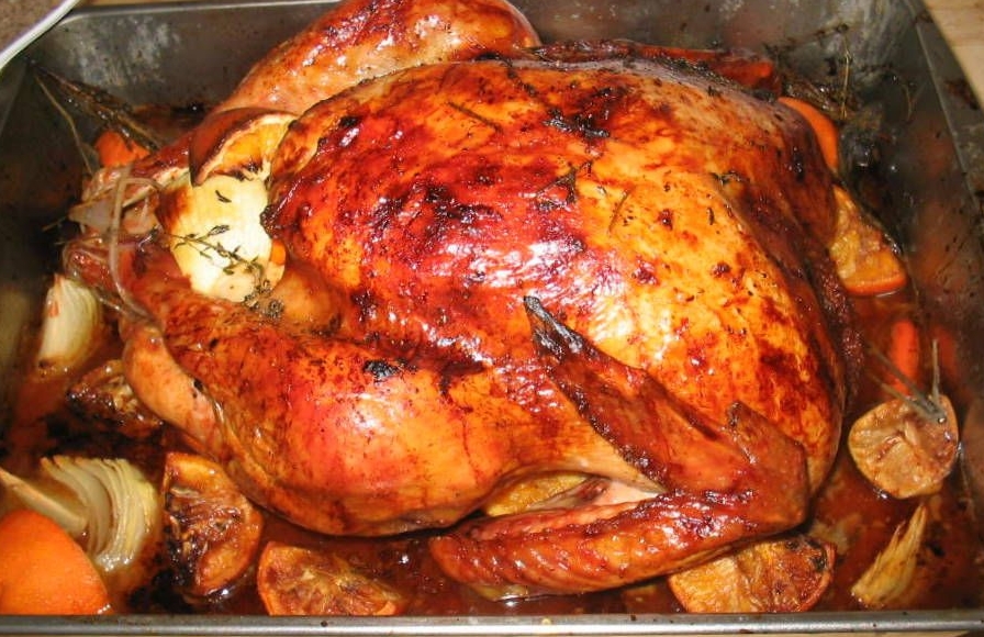 Photo de la recette « Dinde rôtie en saumure »