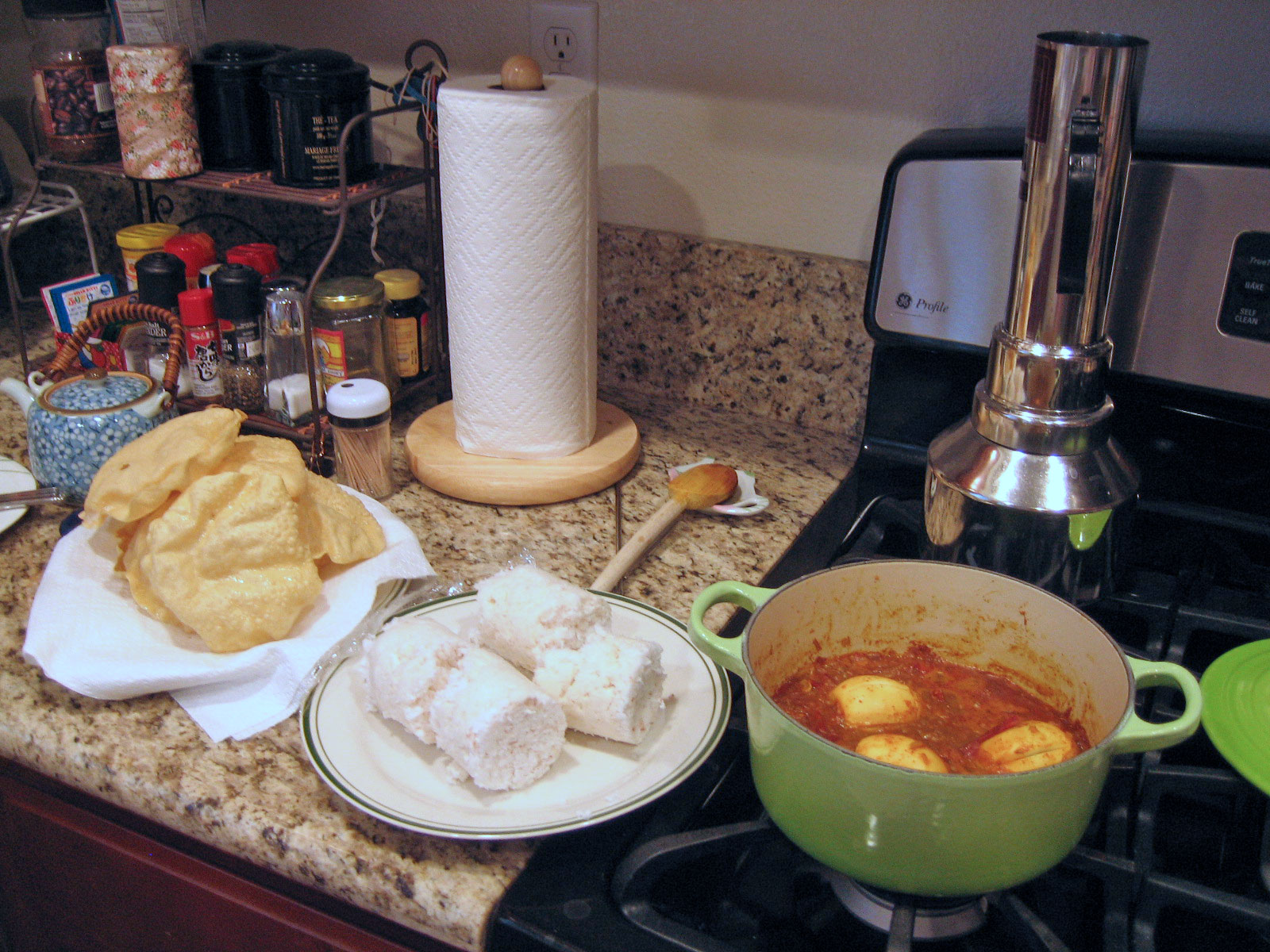 Photo de la recette « Puttu (farine de riz vapeur et noix de coco) »