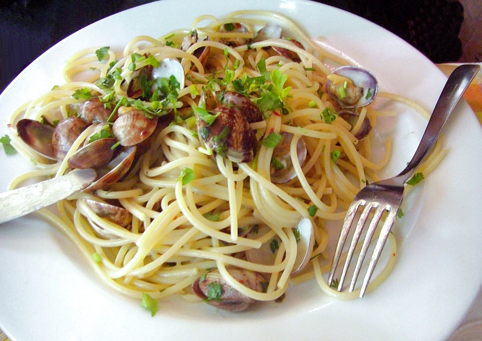 Photo de la recette « Spaghettis aux palourdes »