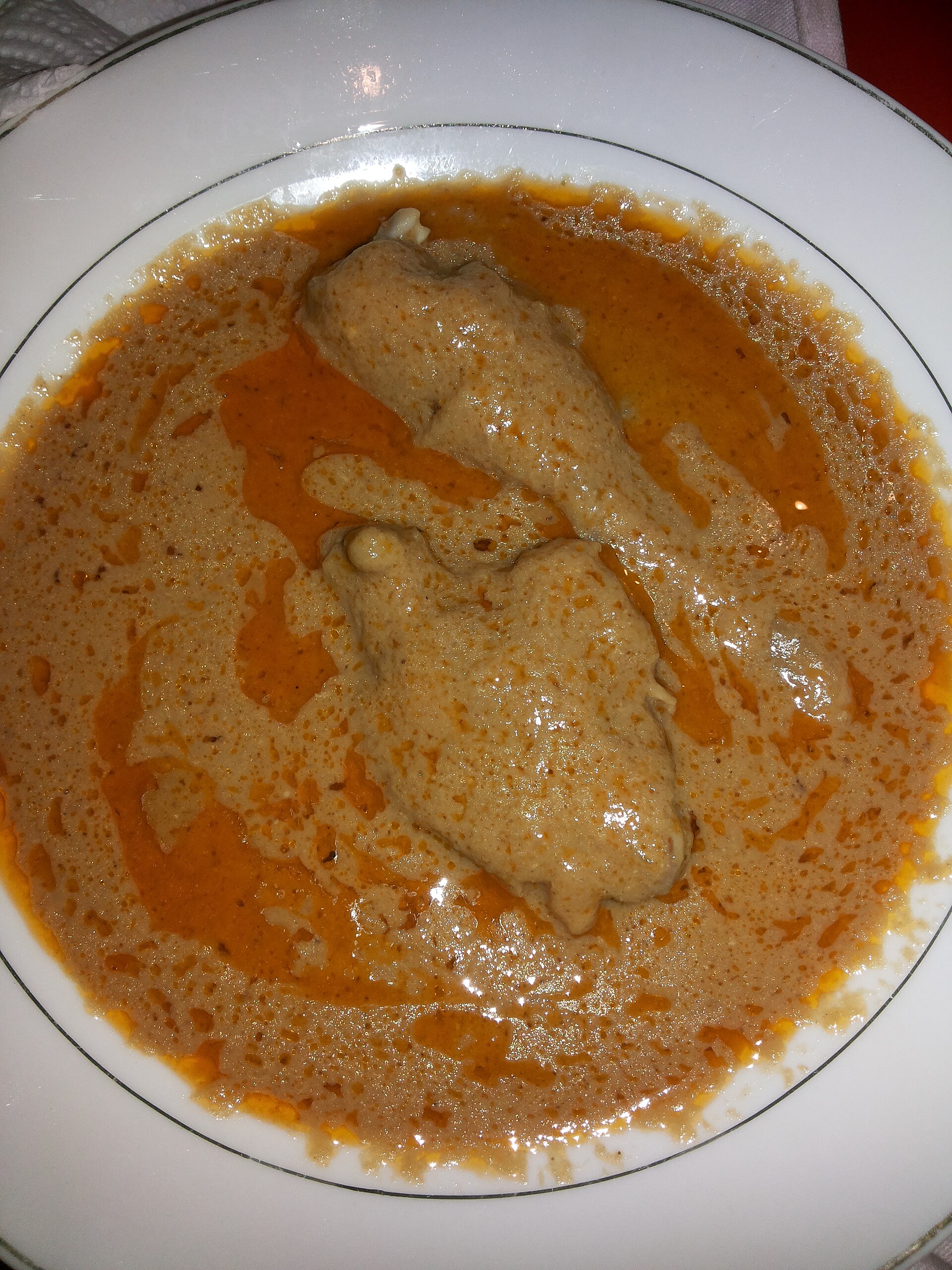 Photo de la recette « Sauce pistache à la pintade »