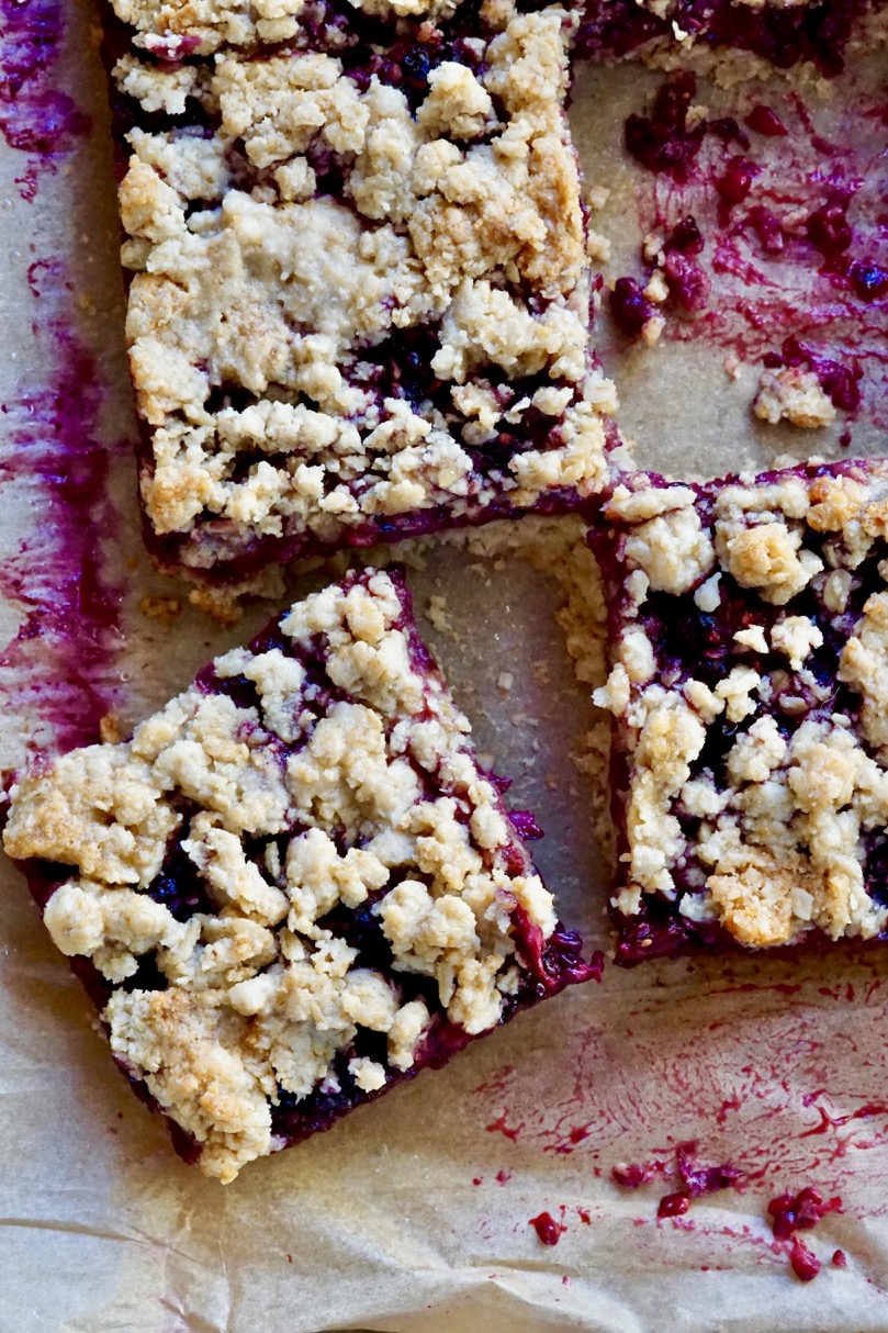 Photo de la recette « Barres d'avoine aux mûres sans gluten »