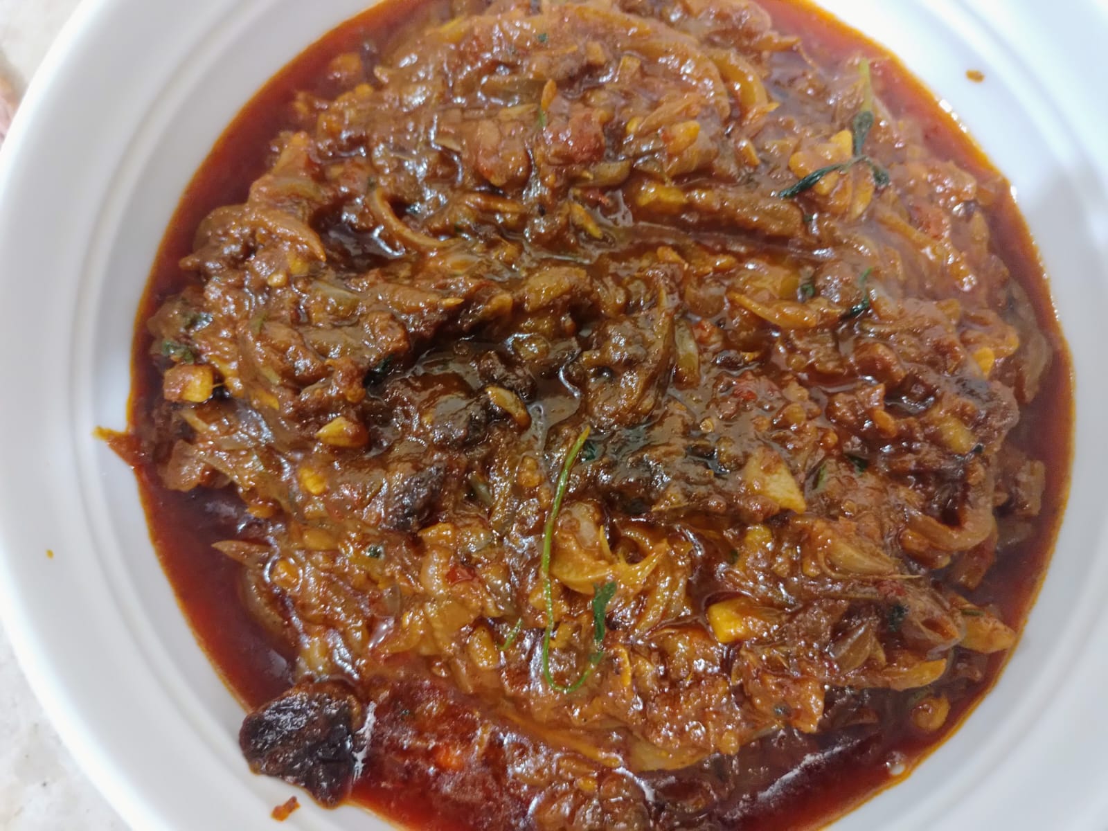 Photo de la recette « Bharta de chepa shutki »