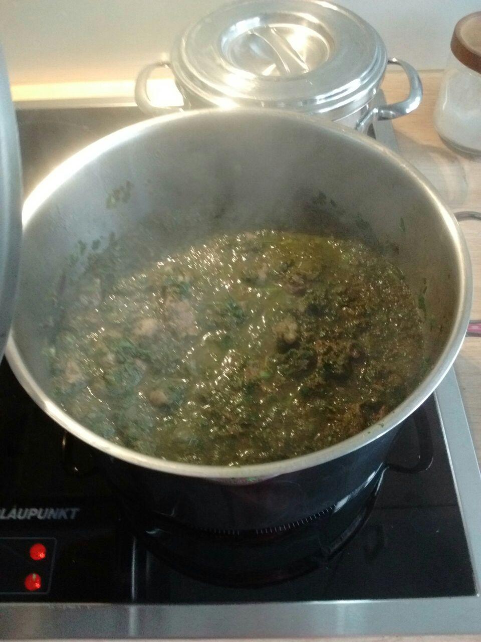 Photo de la recette « Ghormeh sabzi (ragoût iranien aux herbes) »