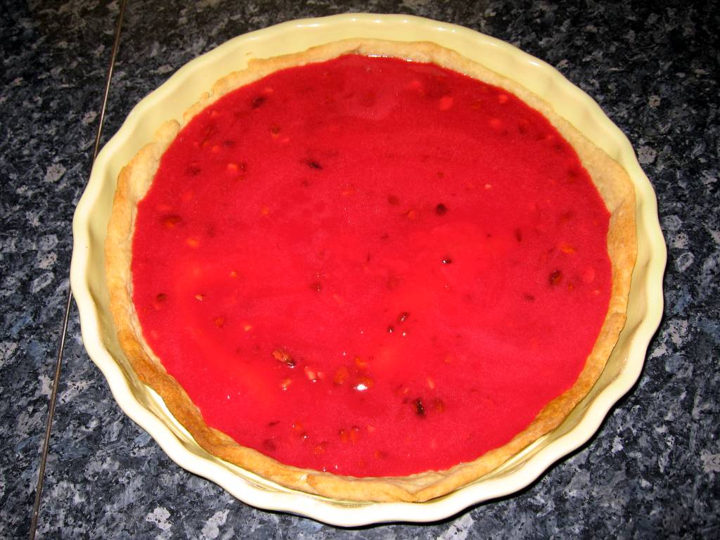 Photo de la recette « Tarte fine aux pralines roses »