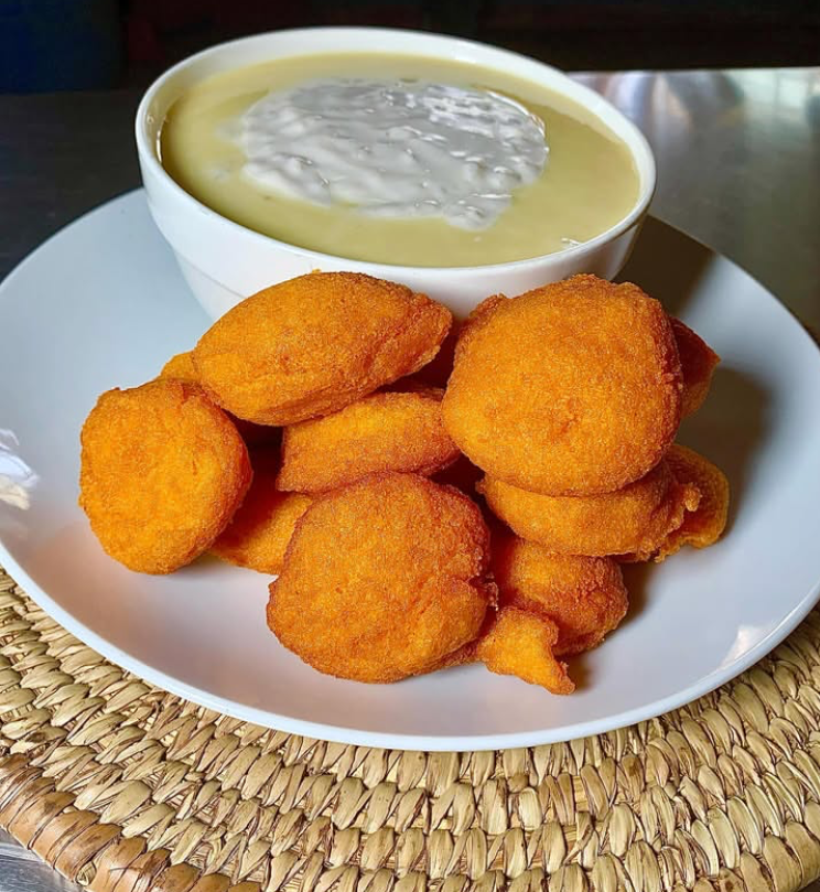Photo de la recette « Koko da kosai (bouillie de céréale fermentée et beignets de haricots) »
