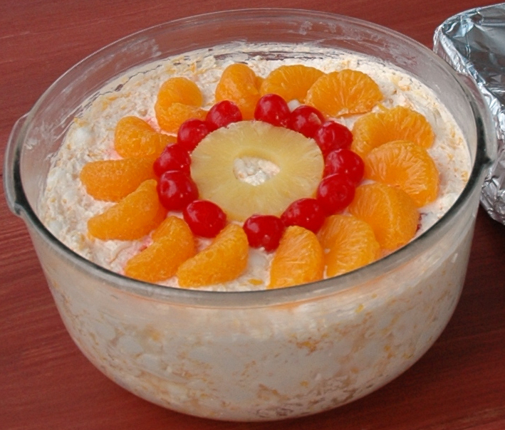 Photo de la recette « Salade de fruits ambrosia »