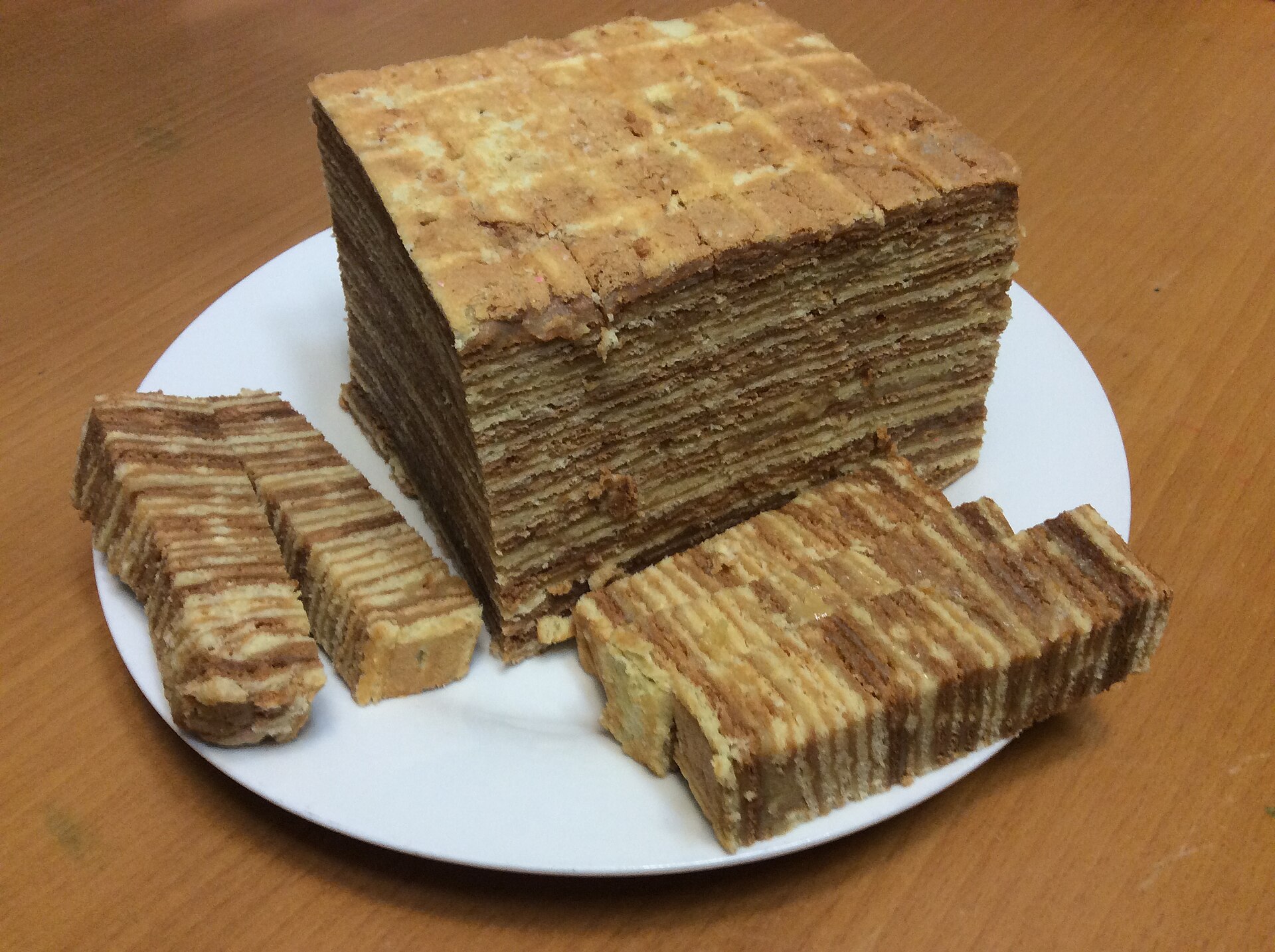 Photo de la recette « Gâteau de gaufres à la russe »