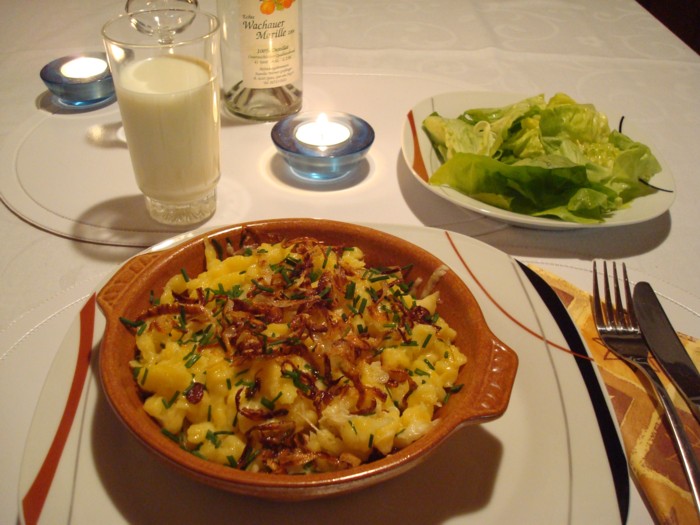 Photo de la recette « Kasnocken (gnocchis autrichiens au fromage) »