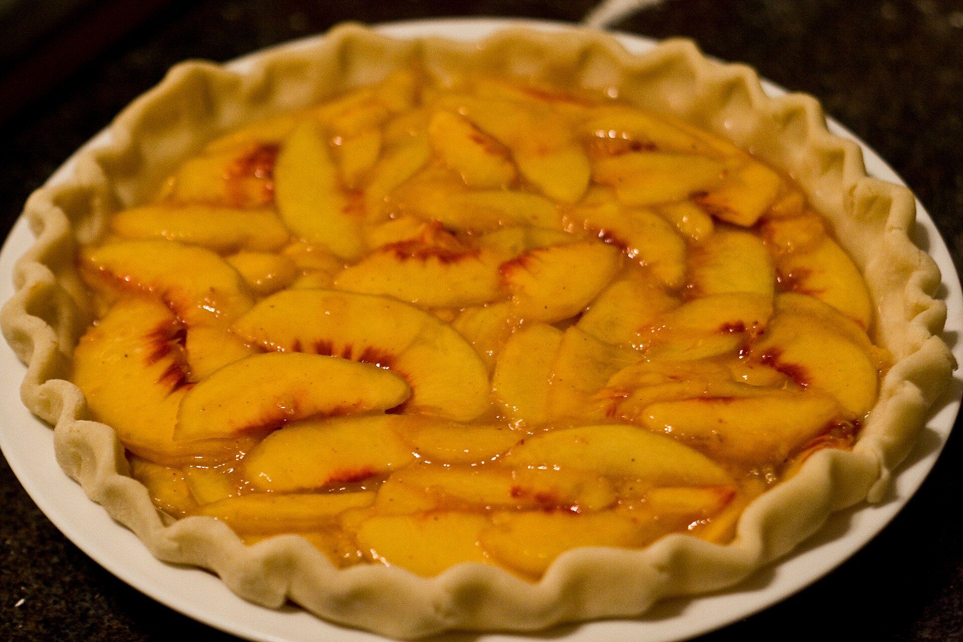 Photo de la recette « Tarte aux pêches »