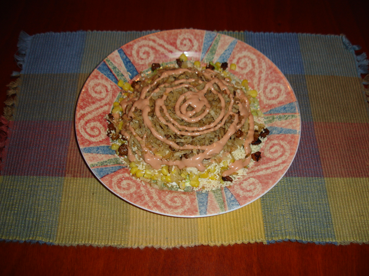 Photo de la recette « Mazorca desgranada (salade colombienne au bœuf) »