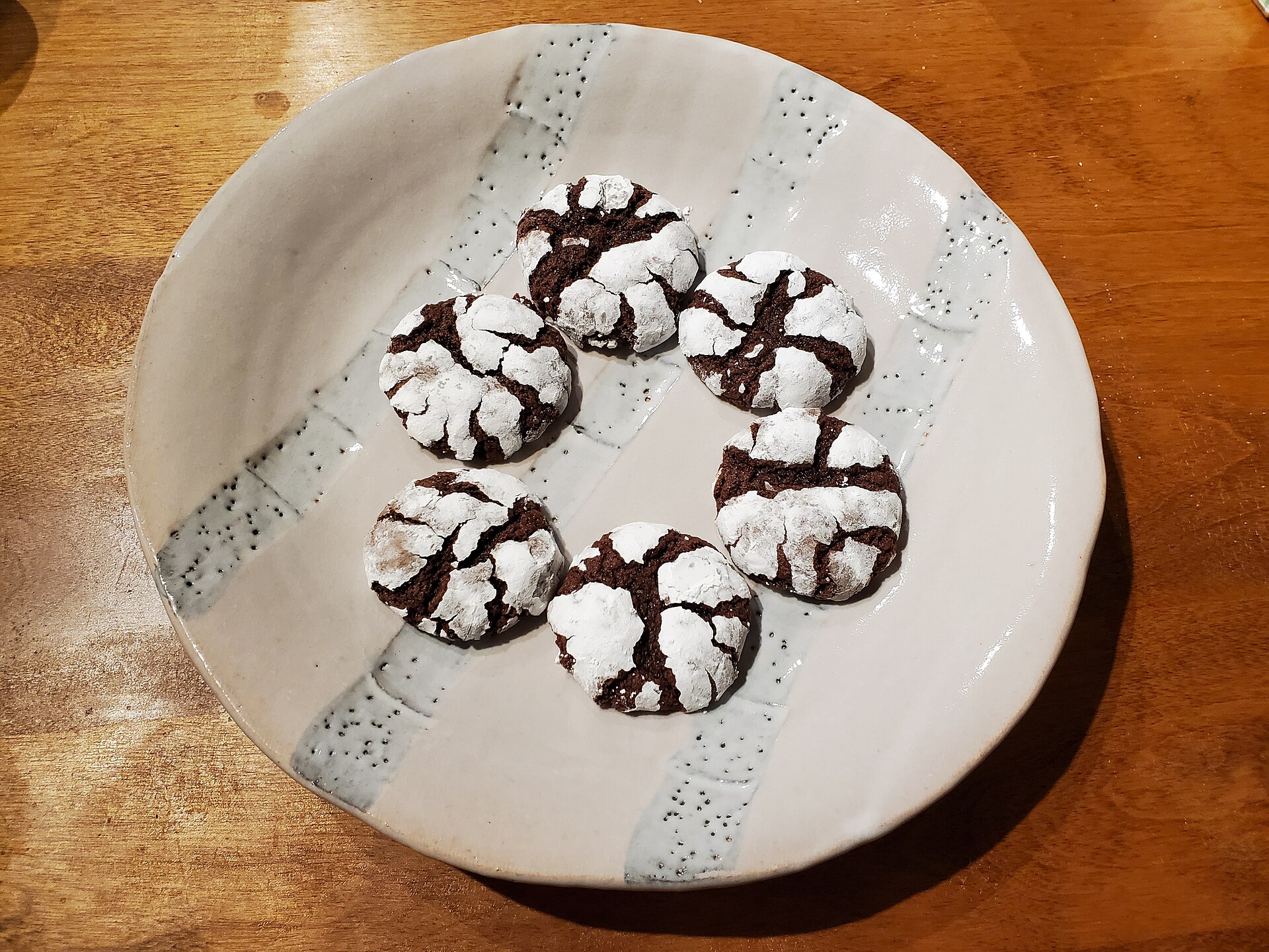 Photo de la recette « Biscuits craquelés au chocolat »
