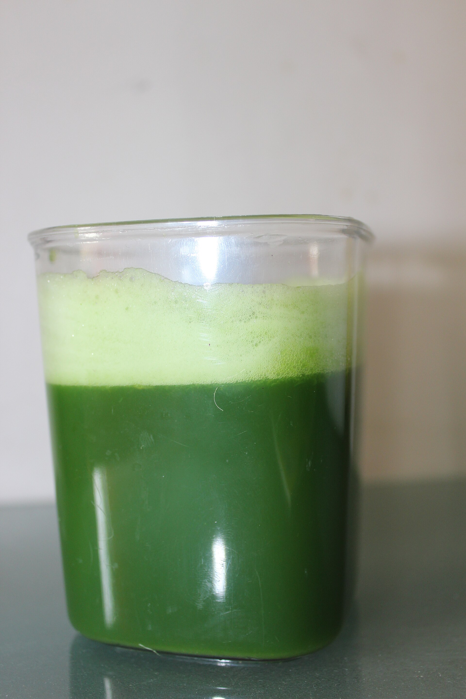 Photo de la recette « Jus d'herbe de blé »