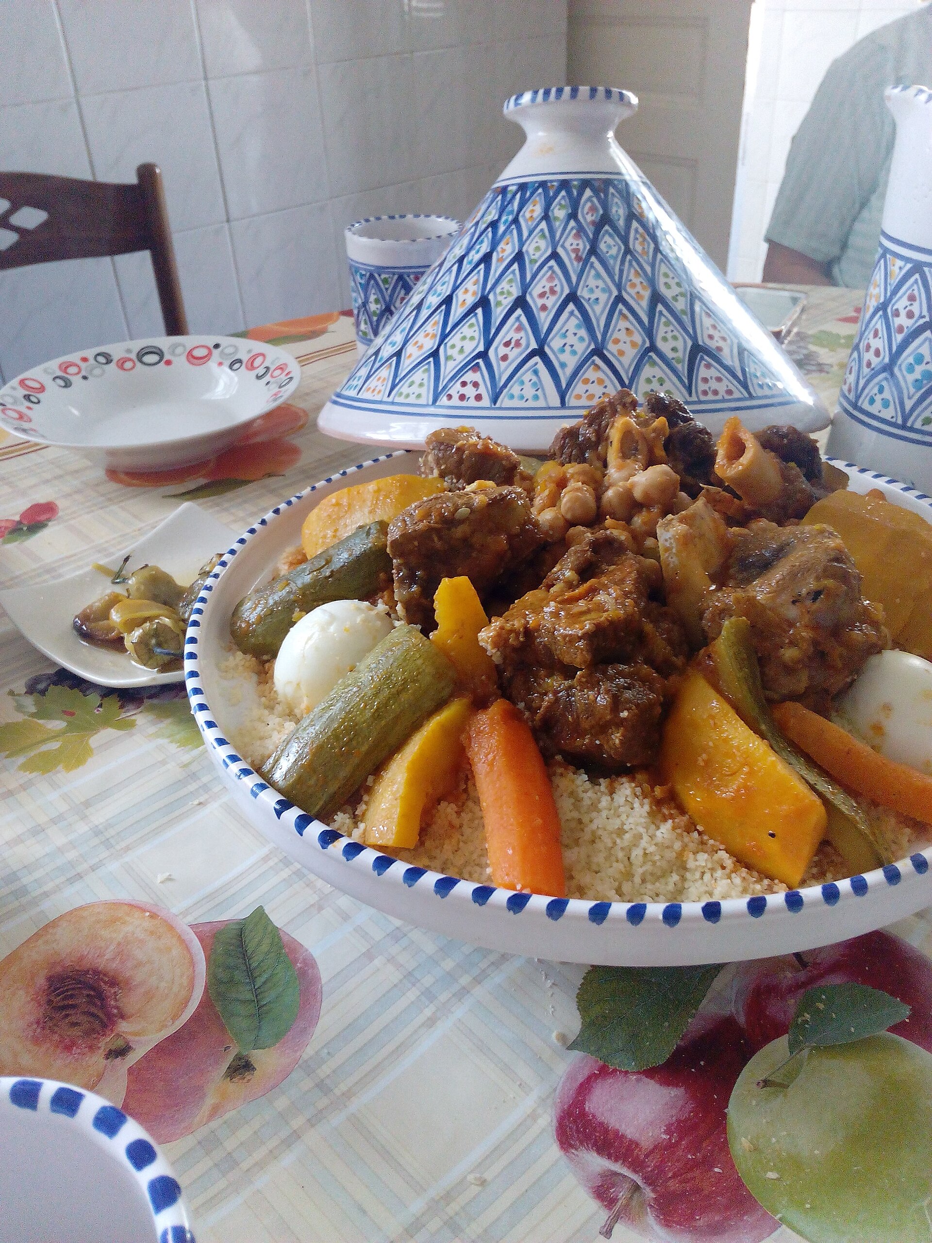 Photo de la recette « Couscous algérien à la viande et aux légumes »