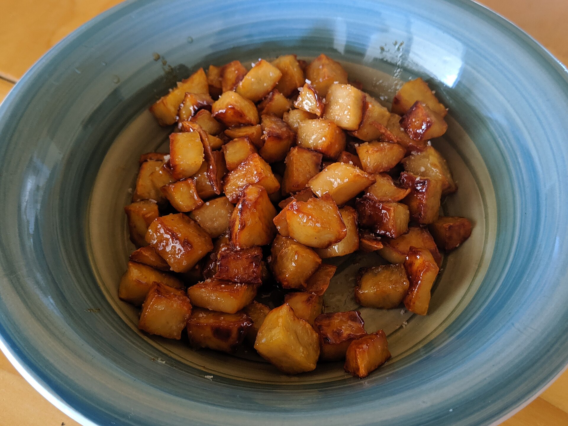 Photo de la recette « Patates douces sautées au miel »