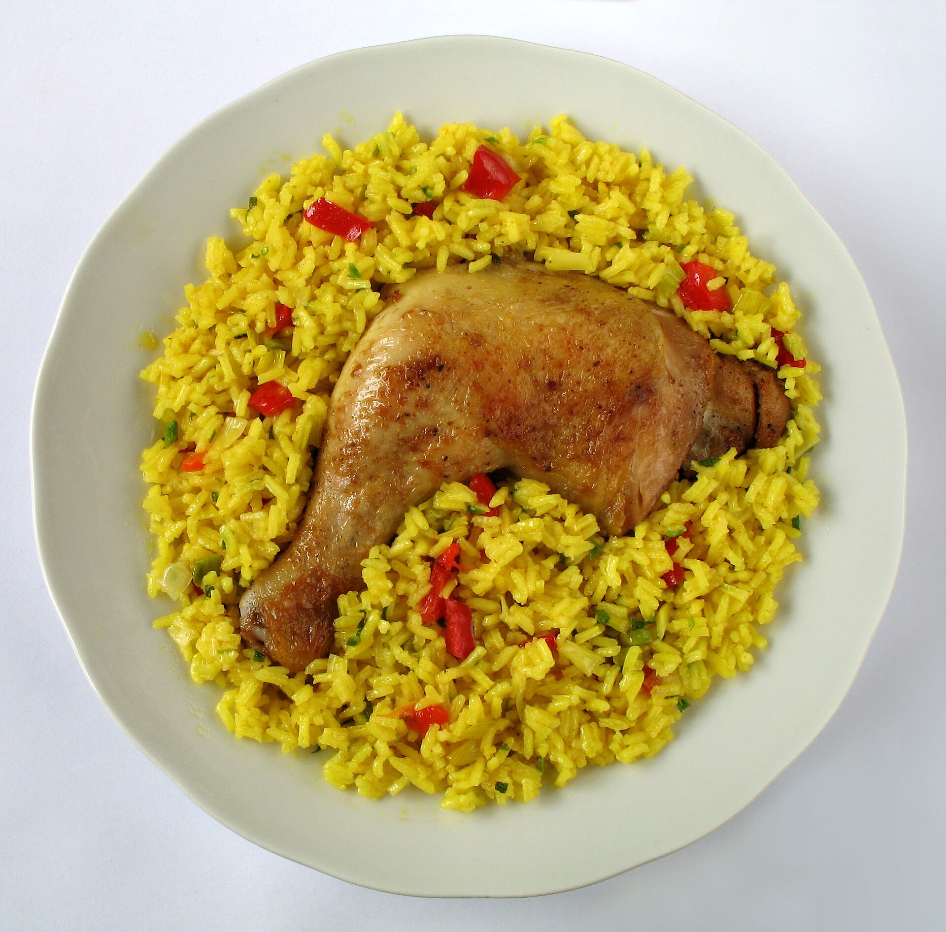 Photo de la recette « Arroz con pollo (riz au poulet) »